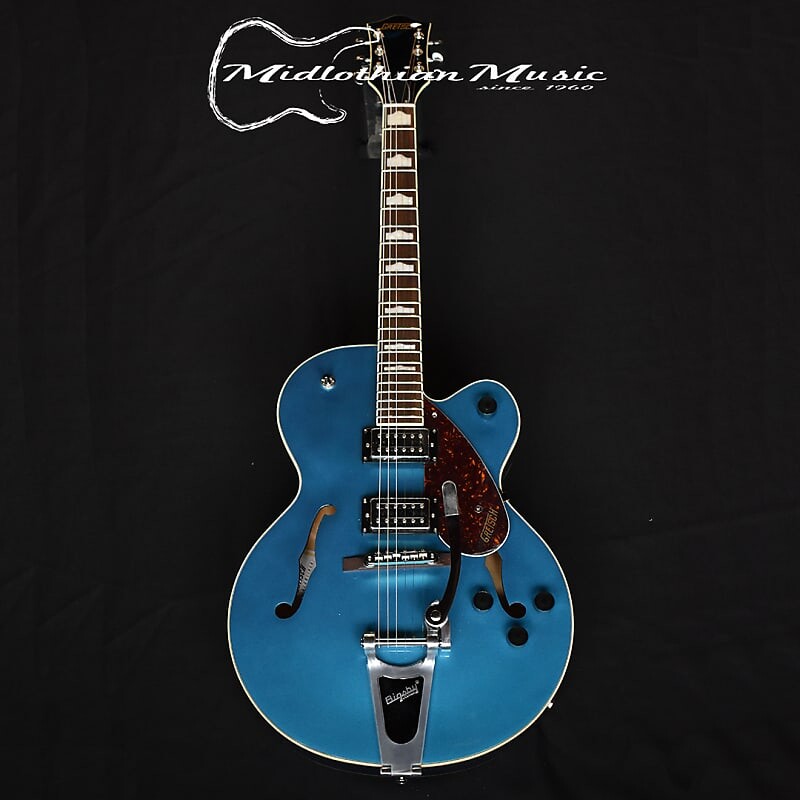 

Gretsch G2420T Streamliner Hollow Body с Bigsby — отделка Riviera Blue G2420T Streamliner Hollow Body w/Bigsby