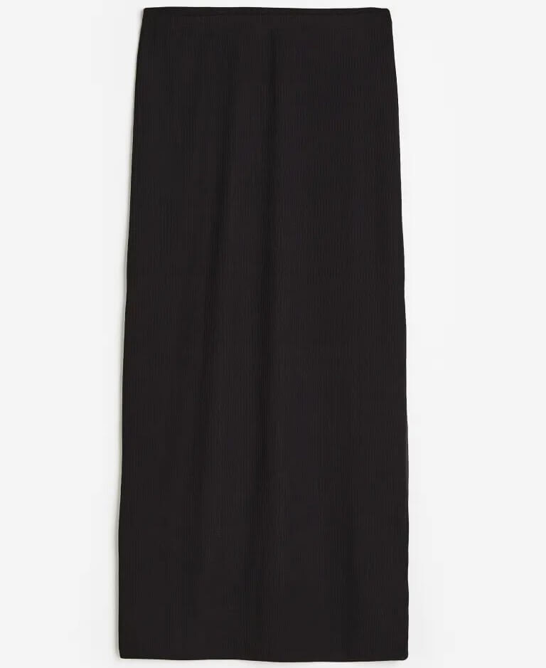 

Юбка H&M Ribbed Pencil, черный