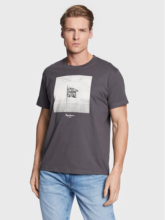 

Футболка стандартного кроя Pepe Jeans, серый
