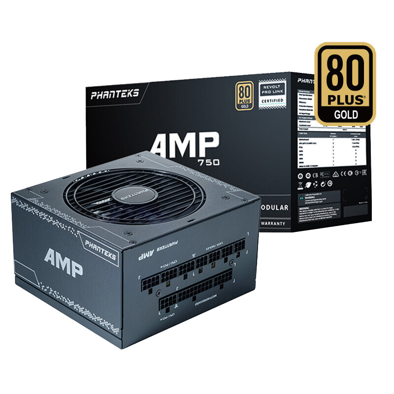 

Блок питания Phanteks AMP 750W Gold, 750 Вт