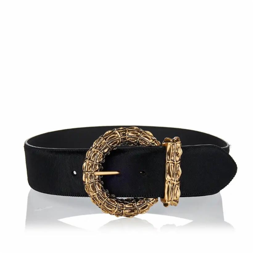 

Ремень с пряжкой Crocodile Saint Laurent