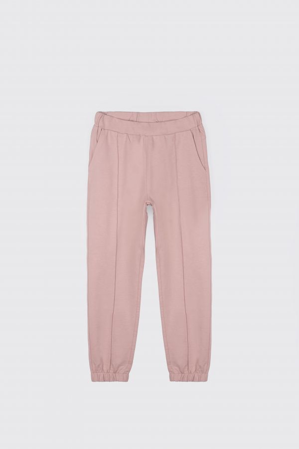 Тренировочные брюки Coccodrillo розовый с декоративным швом ОБЫЧНЫЙ