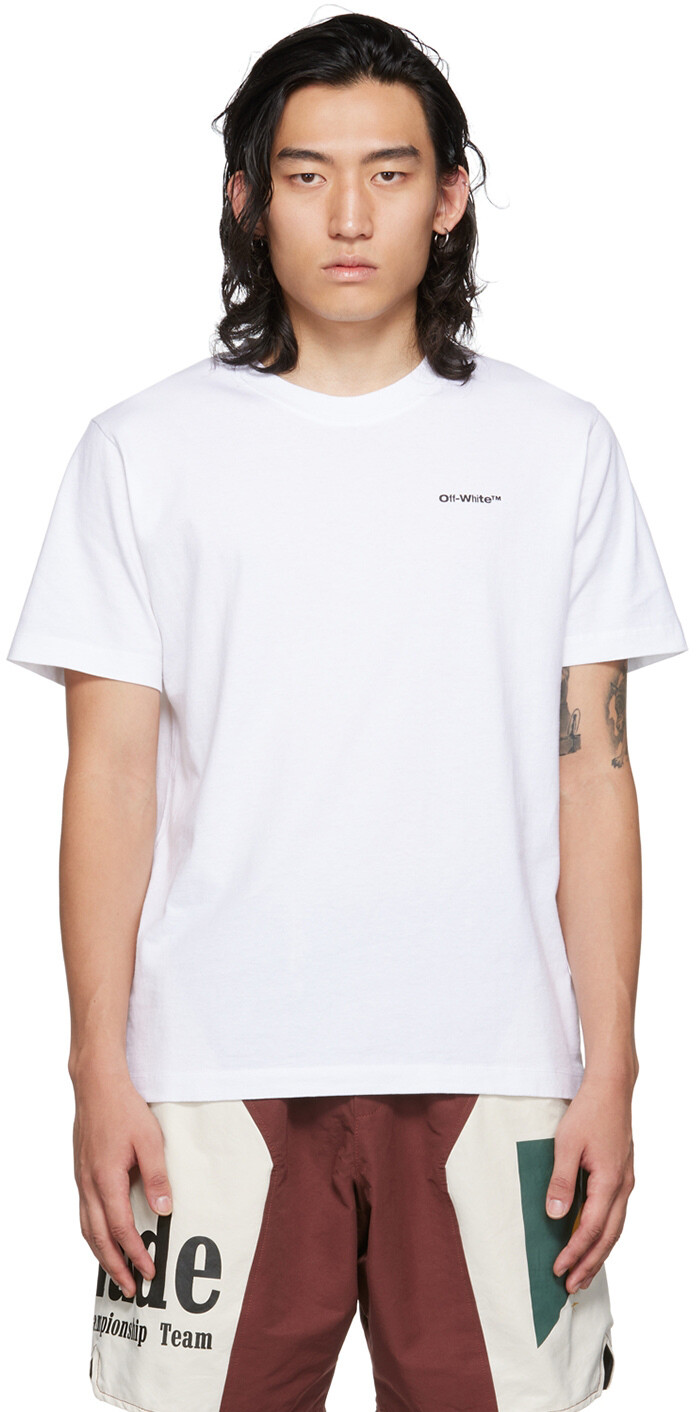 

Белая футболка с надписью «Wave Out» Off-White