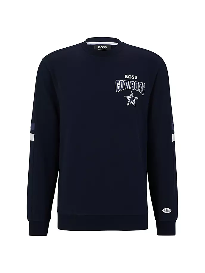 

Толстовка из хлопковой махры BOSS x NFL Boss, синий