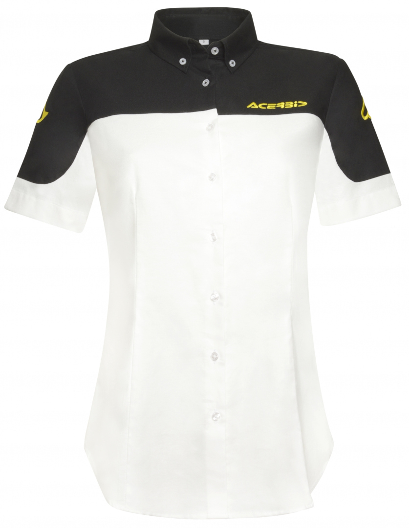 Рубашка Acerbis Team женская, черный/белый платье рубашка kaffe sonia черный белый черный белый