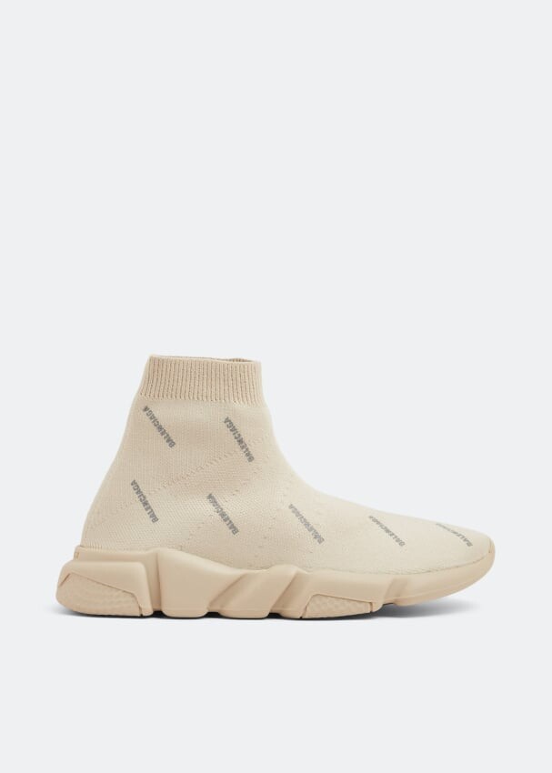 

Кроссовки BALENCIAGA Speed sneakers, бежевый