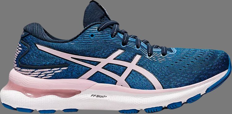 Кроссовки wmns gel nimbus 24 'french blue barely rose' Asics, синий - фото