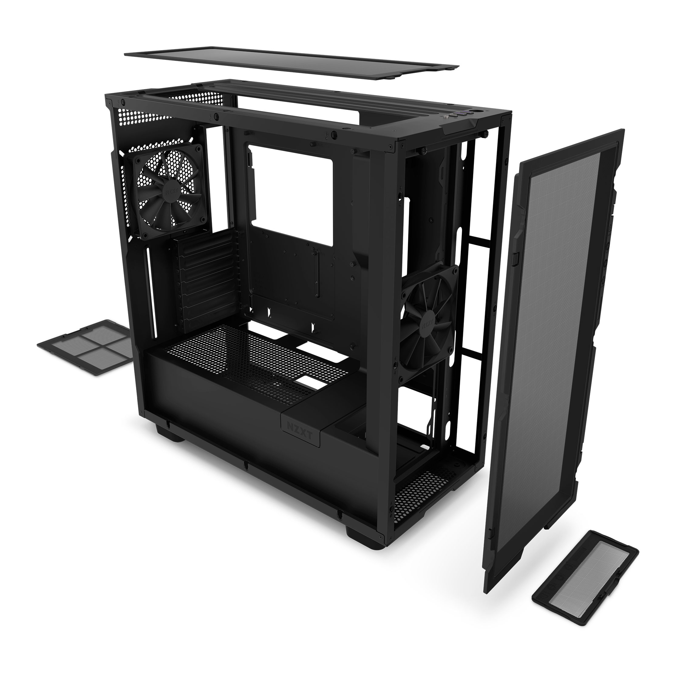 Корпус NZXT H7 Flow, Mid Tower, черный – купить по выгодным ценам с  доставкой из-за рубежа через сервис «CDEK.Shopping»