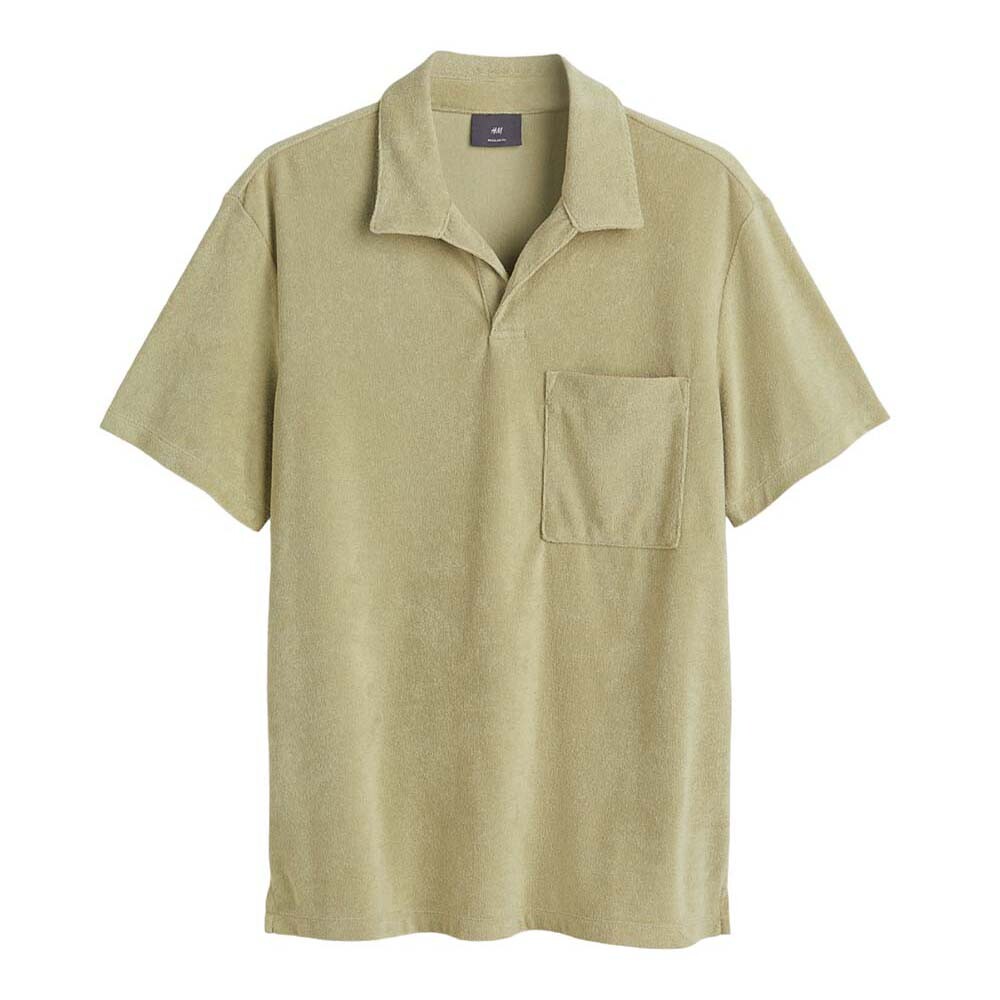 

Поло H&M Regular Fit Terry, фисташковый