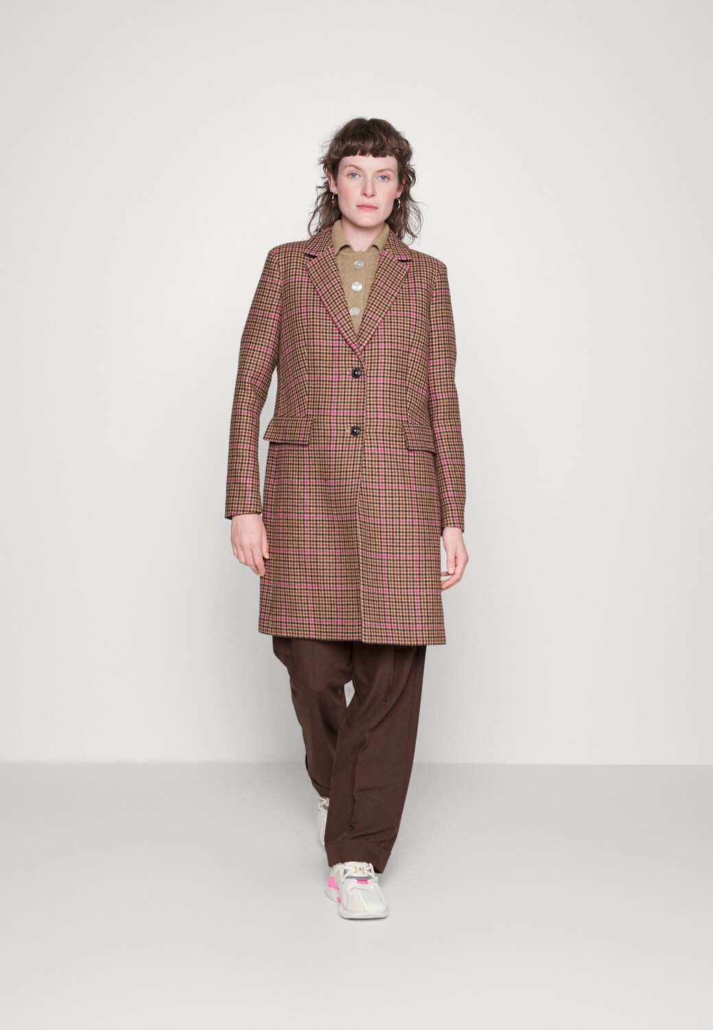 

Пальто классическое Tommy Hilfiger, shepherd/magenta
