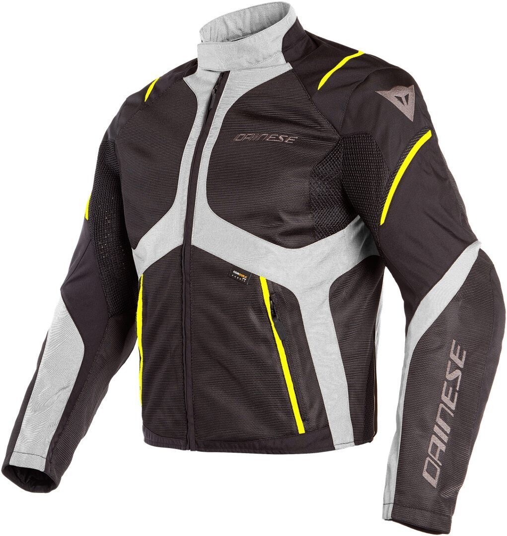 

Dainese Sauris D-Dry Текстильная куртка мотоцикла, черный/серый/желтый