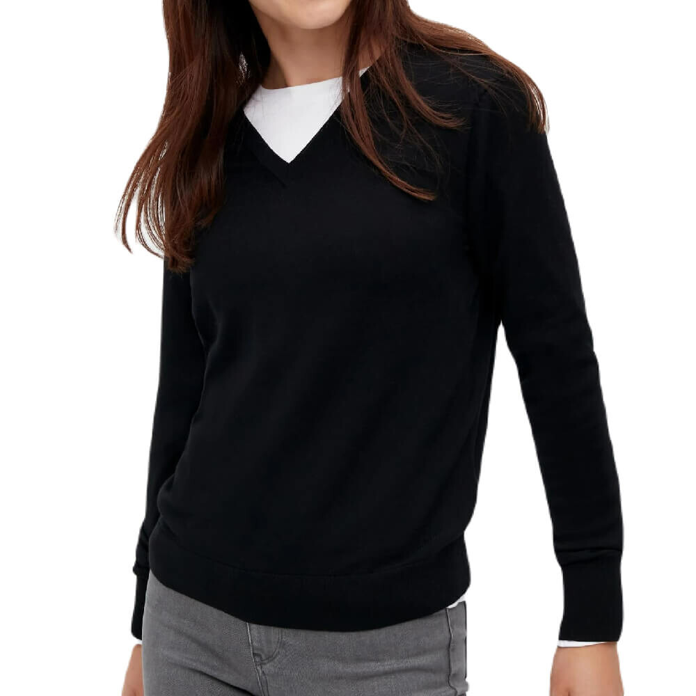 

Джемпер Uniqlo Extra Fine Merino V Neck, черный