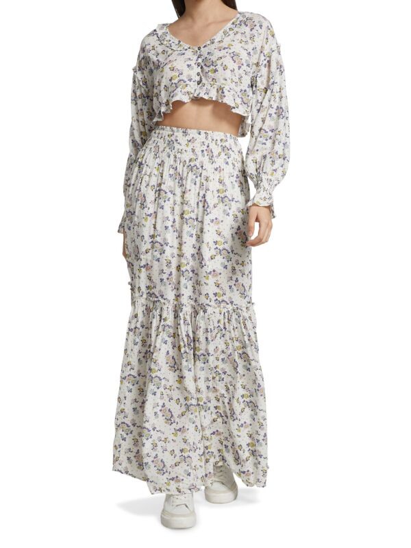 

Комплект из 2-х топа и юбки Free People Black combo