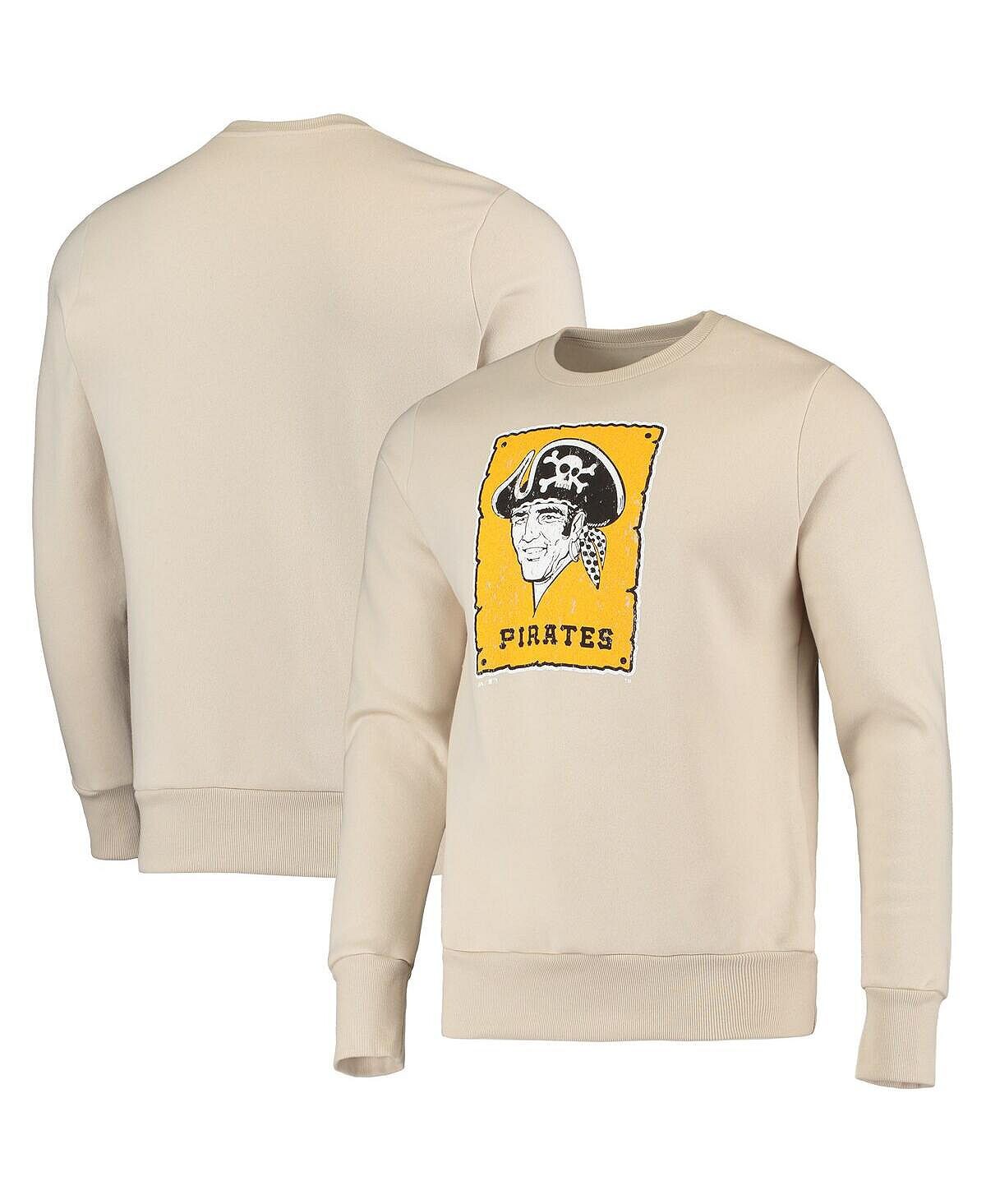 

Мужская флисовая толстовка с пуловером threads oatmeal pittsburgh pirates Majestic, мульти