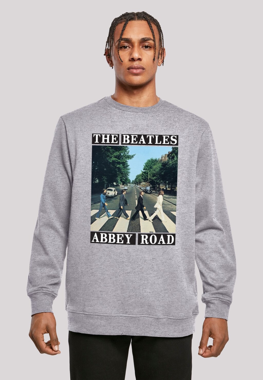 

Толстовка THE BEATLES BAND ABBEY ROAD F4NT4STIC, цвет heather grey