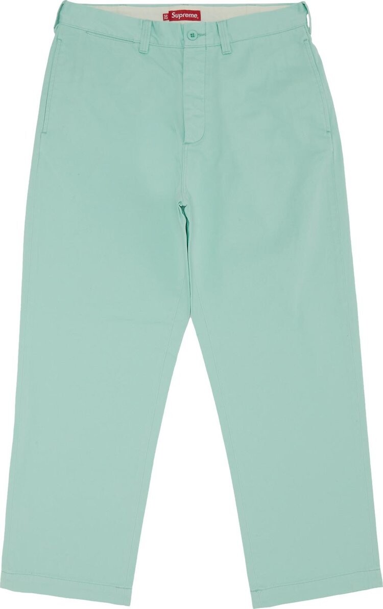 

Брюки Supreme Chino Pant 'Mint', зеленый