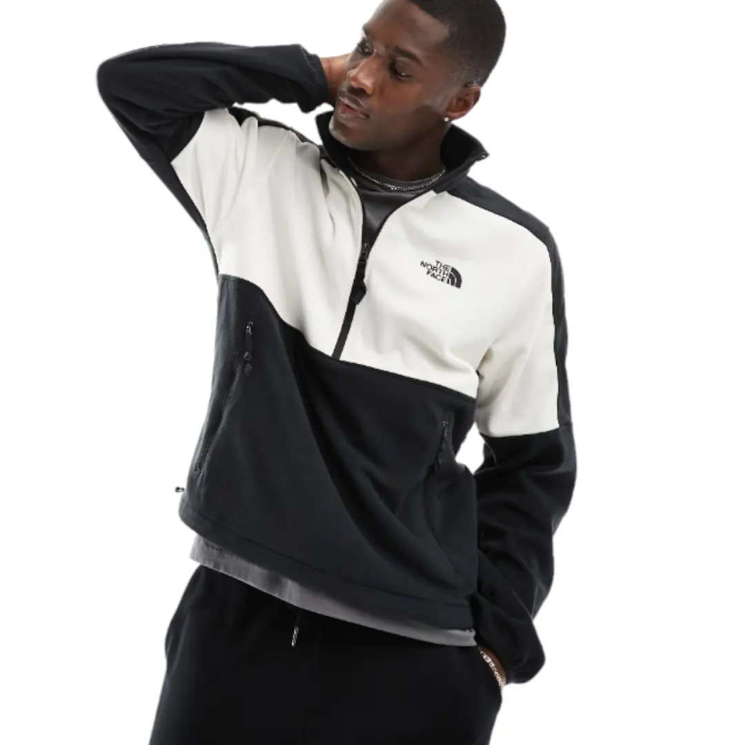 

Свитшот The North Face Polartec 100 1/4 Zip Fleece, черный/белый