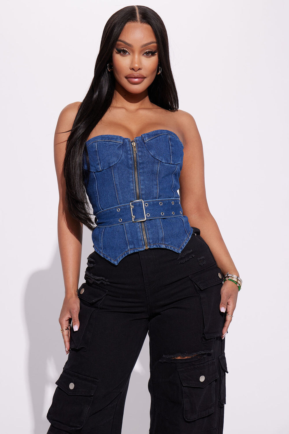 

Топ Fashion Nova GW22C1659, синий