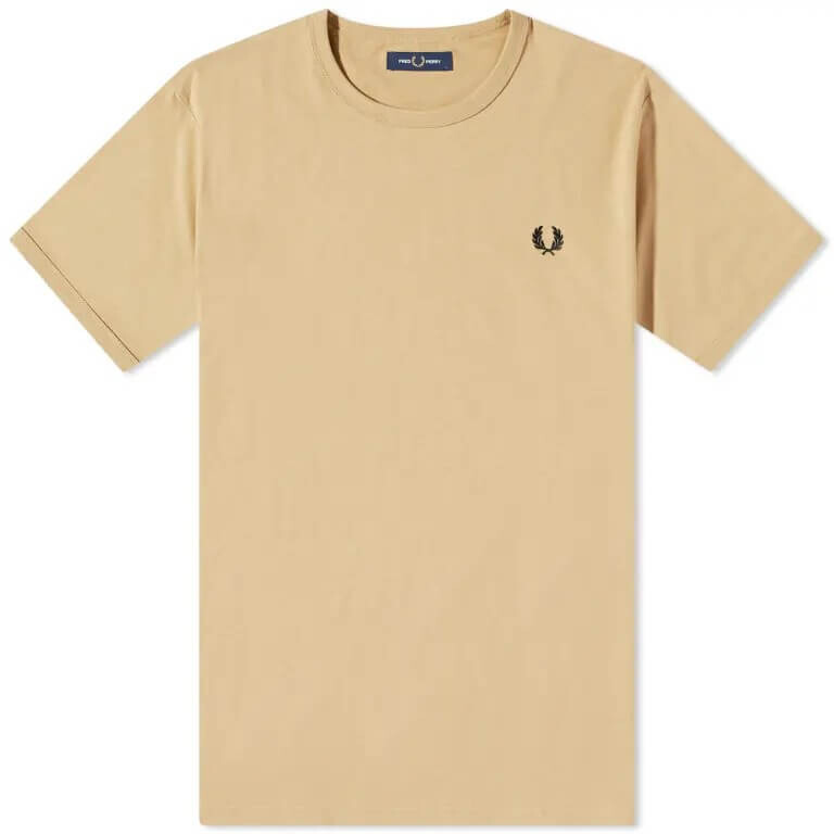 

Футболка Fred Perry Ringer, теплый желтый