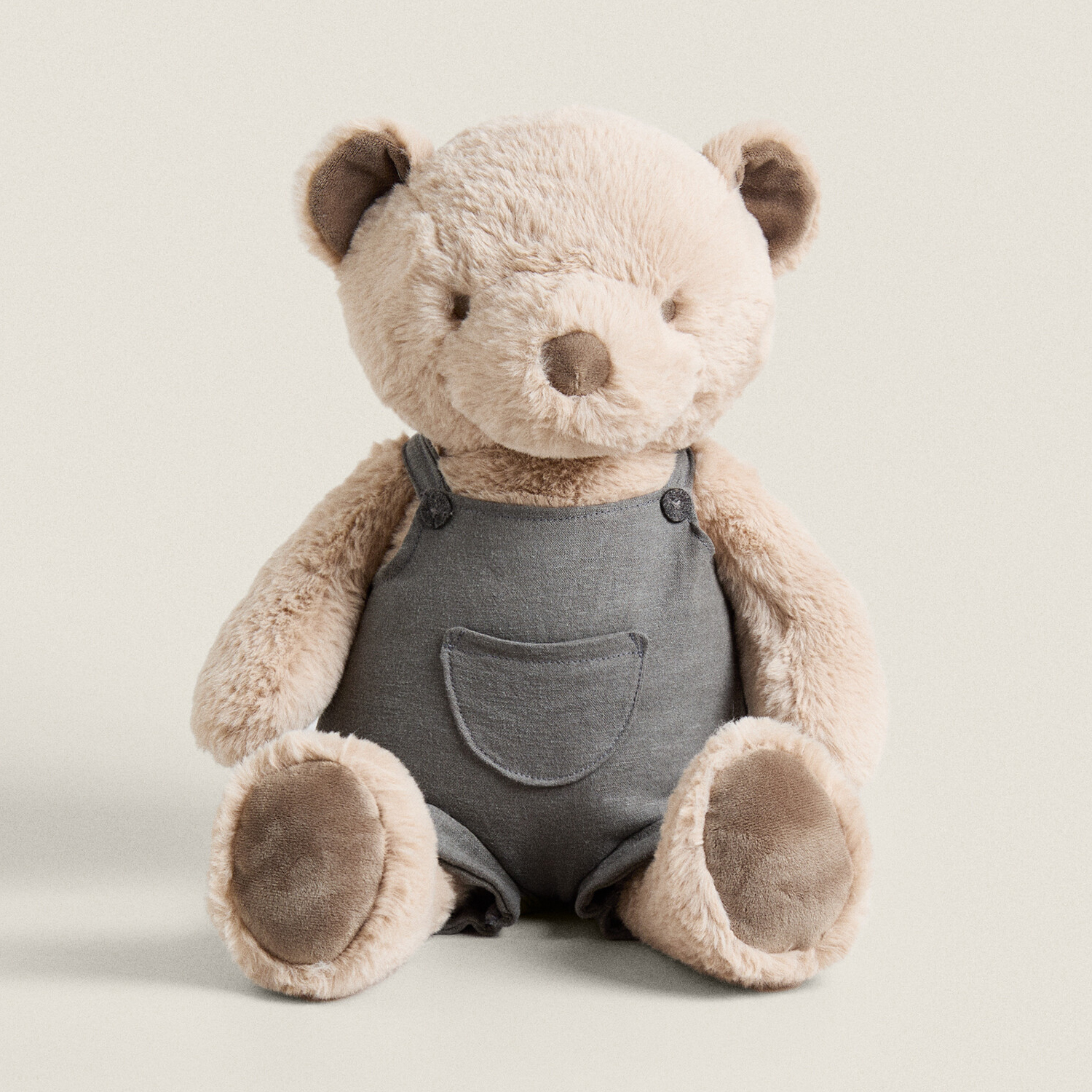 Мягкая игрушка детский медведь Zara Home, коричнево-бежевый