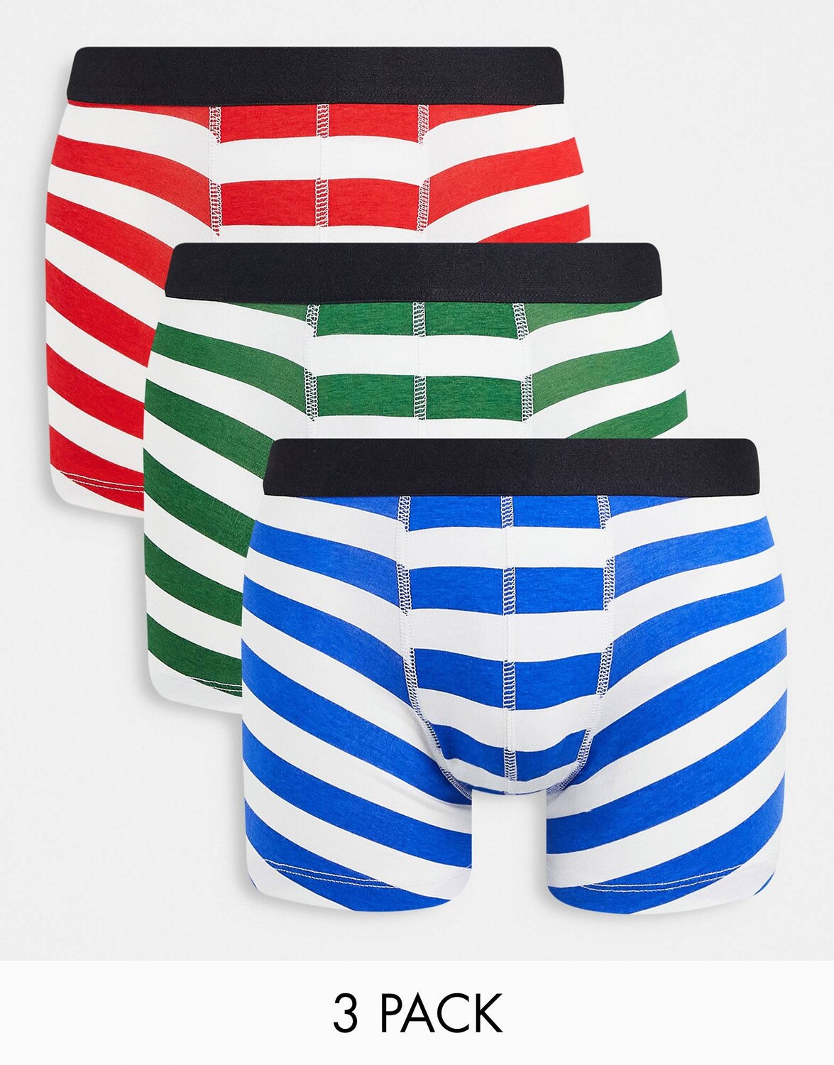 

Набор из 3 плавок с полосками ASOS DESIGN