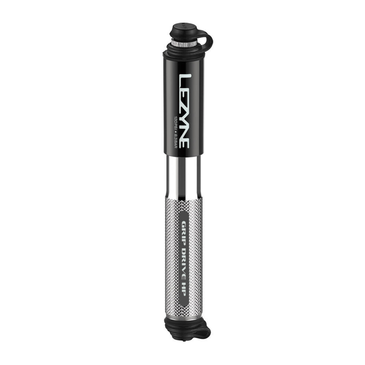 

Маленький мини-насос Grip Drive HP — серебристый LEZYNE, серый / черный / белый