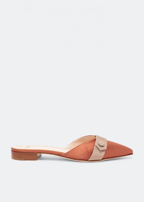 

Мюли PRIVATE COLLECTION Button detail flats, оранжевый