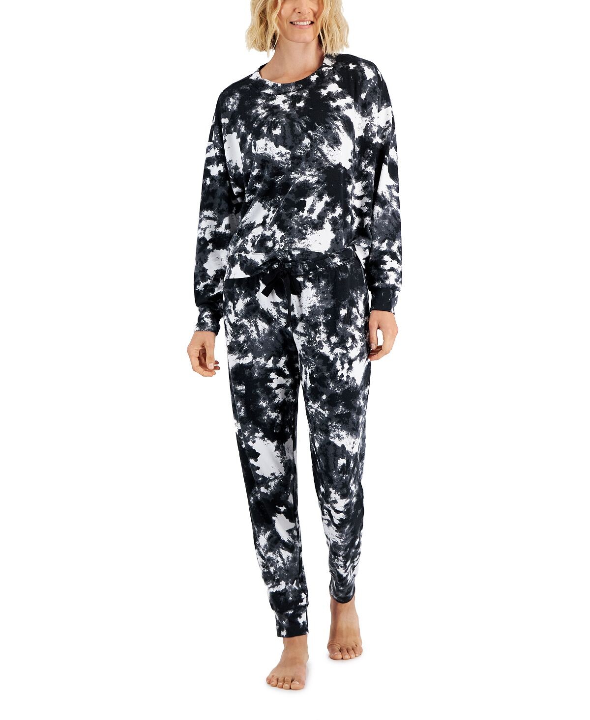 

Женский комплект пижамы mix it с длинным рукавом, созданный для macy's Jenni, мульти