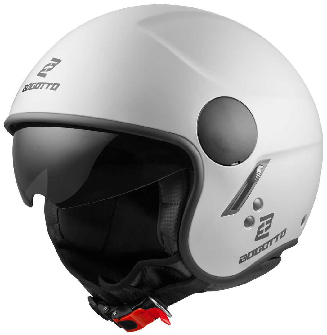 Реактивный шлем Bogotto V595 с логотипом, белый