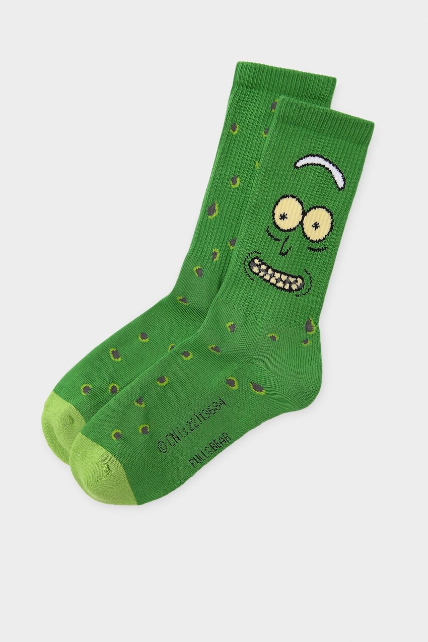 

Носки Pull&Bear Rick And Morty, зеленый