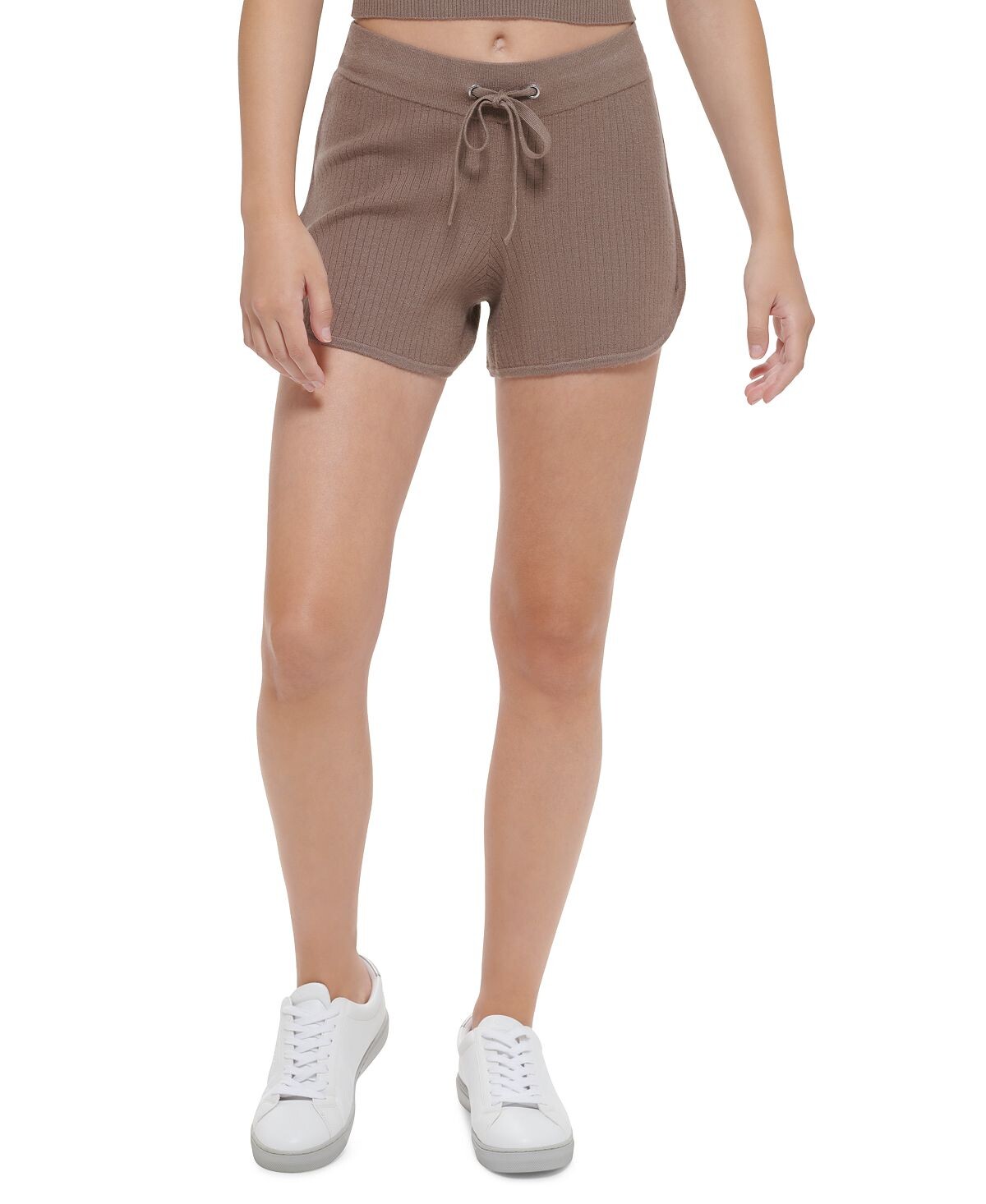 

Женские шорты из трикотажа в рубчик с кулиской Calvin Klein Jeans, мульти