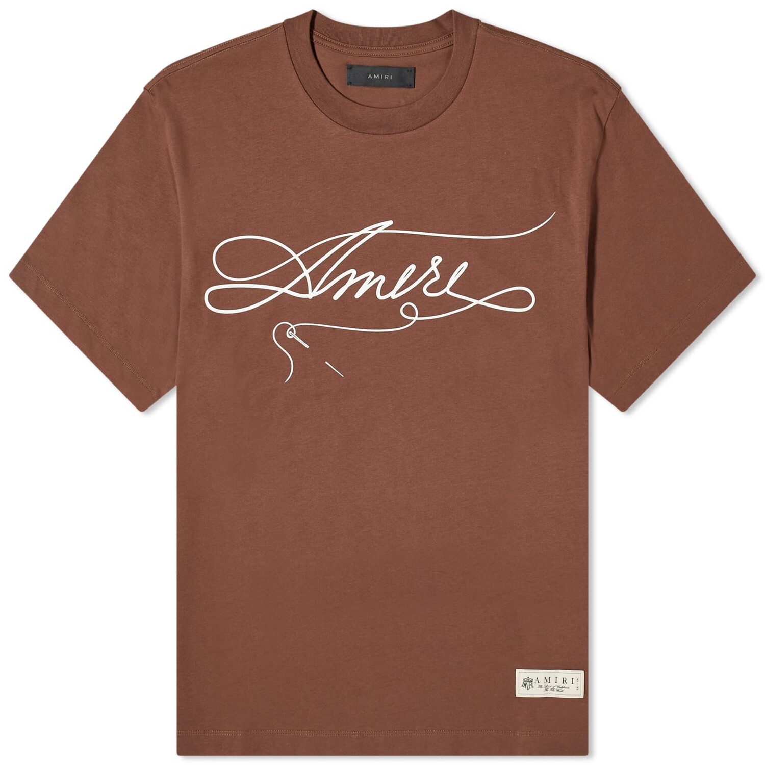 

Футболка Amiri Stitch, коричневый
