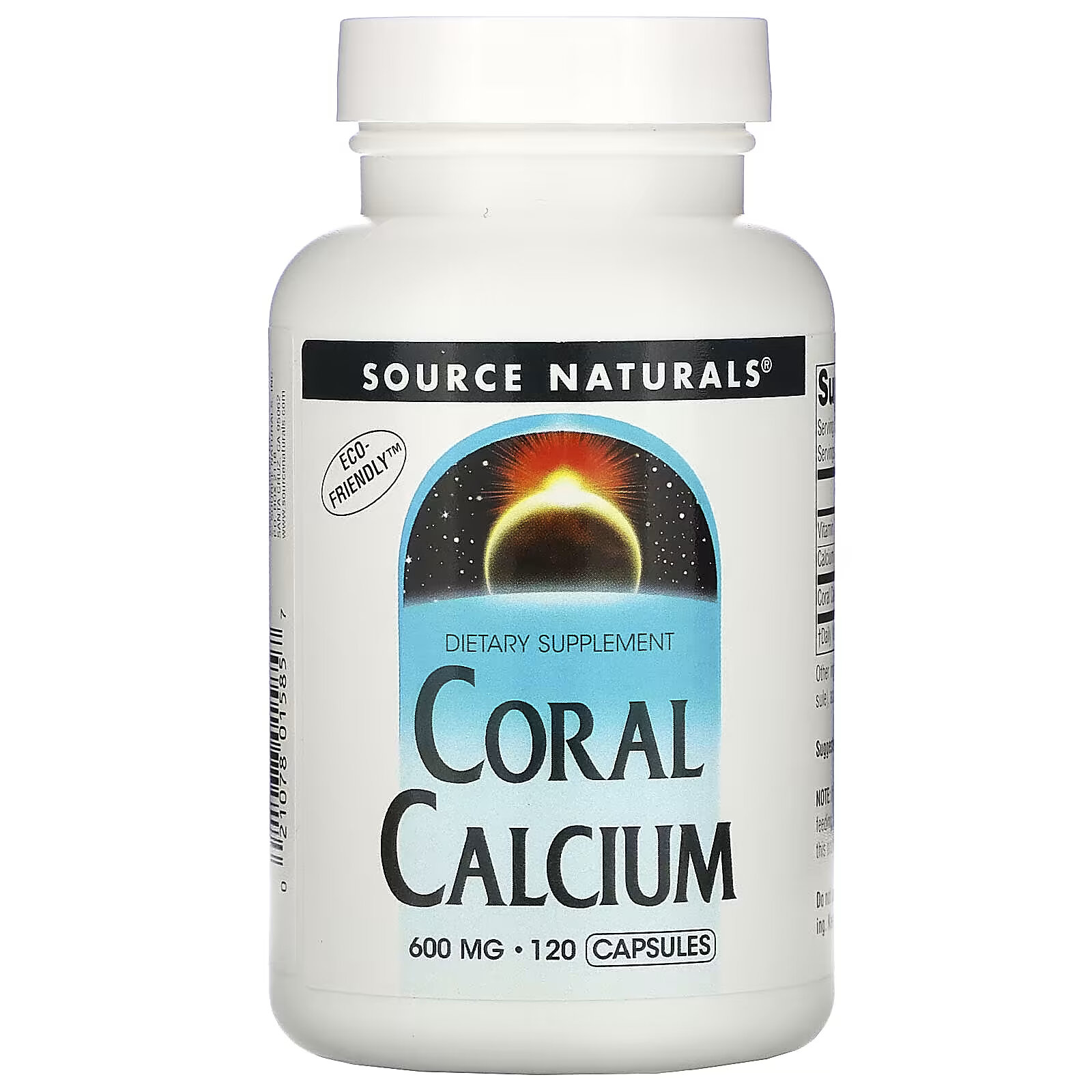 Source Naturals, коралловый кальций, 600 мг, 120 капсул source naturals коралловый кальций 600 мг 120 таблеток