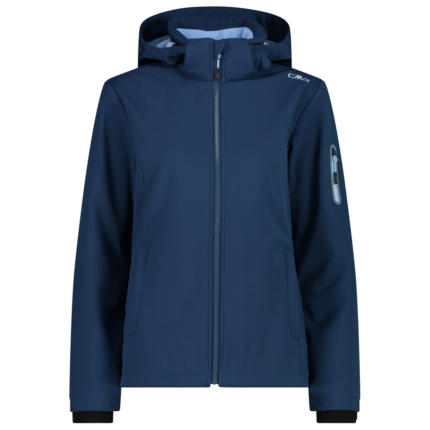 Куртка из софтшелла Cmp Women's Softshell Zip Hood, цвет Blue/Sky двойная куртка cmp jacket zip hood detachable inner taslan цвет nero