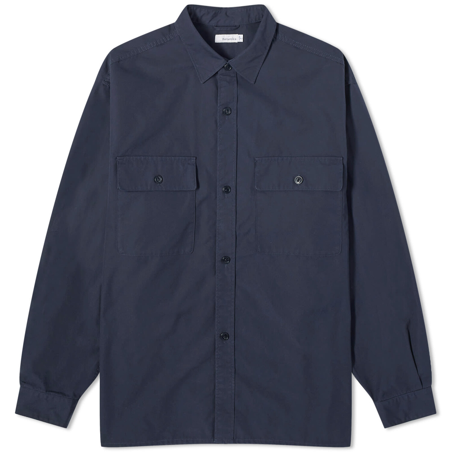 

Рубашка Nanamica Utility Light Wind Shirt, темно-синий