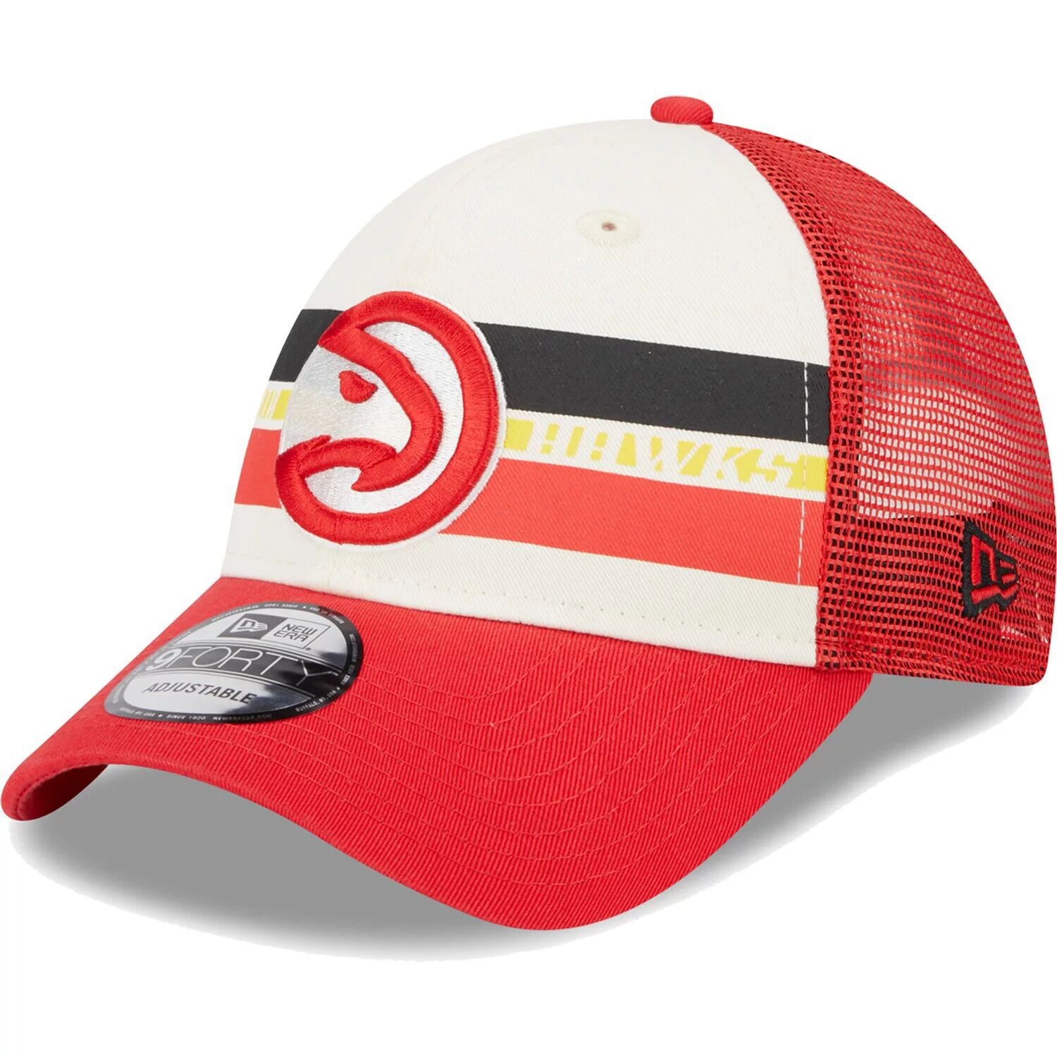 

Мужская кепка New Era Atlanta Hawks Red Stripes 9FORTY Trucker Snapback