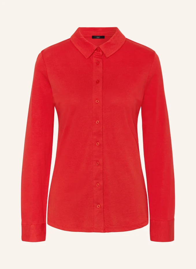 Блузка-рубашка из джерси Oui, красный