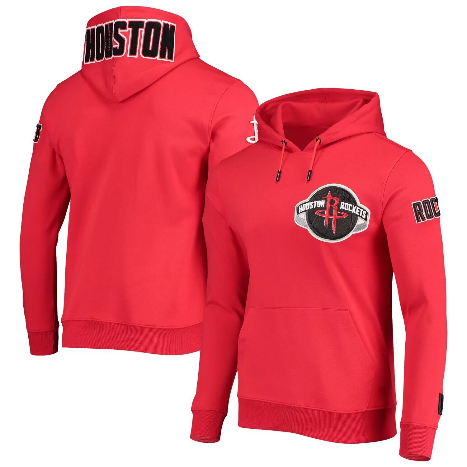 

Мужская толстовка с капюшоном из синели Team Pro Standard Red Houston Rockets