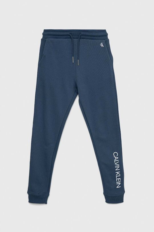 Спортивные брюки из хлопка для мальчиков Calvin Klein Jeans, темно-синий