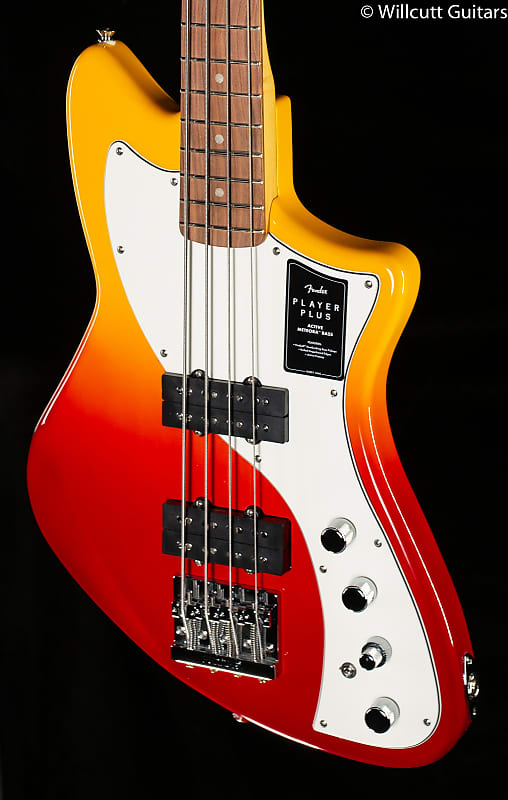 цена Басс гитара Fender Player Plus Active Meteora Bass Pau Ferro Fingerboard Tequila Sunrise Bass Guitar-MX22007388-9.52 lbs