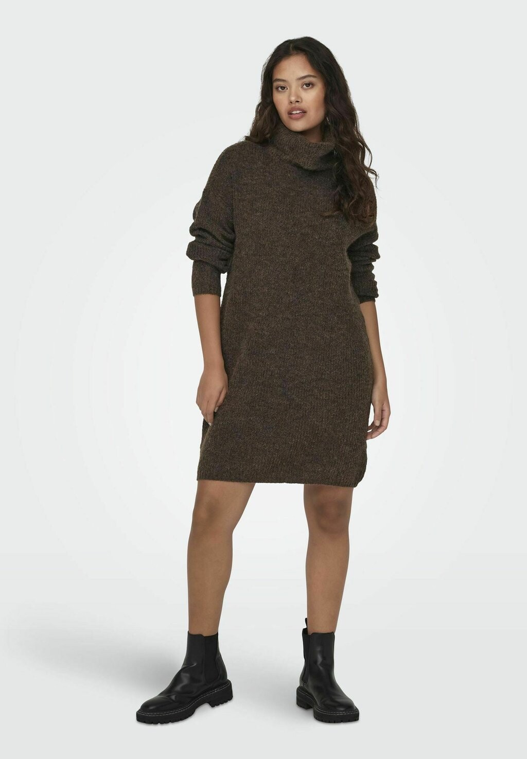 

Платье JDY INGEBORG LIFE ROLL NECK, цвет chocolate brown