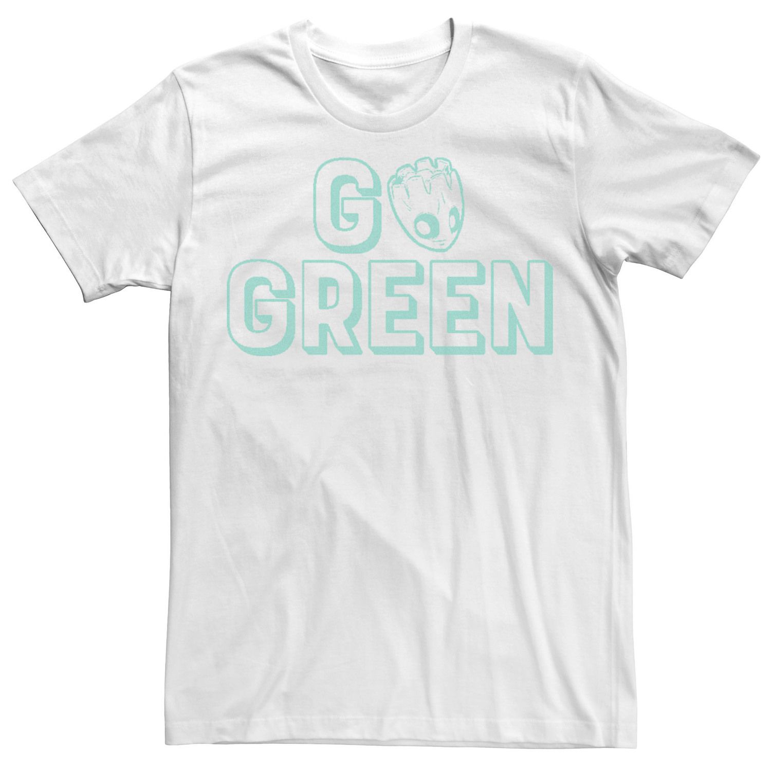 Мужская зеленая футболка Guardians Of The Galaxy Groot Go Marvel