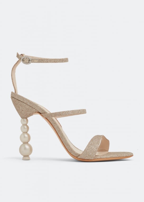 

Сандалии SOPHIA WEBSTER Rosalind Perla sandals, бежевый