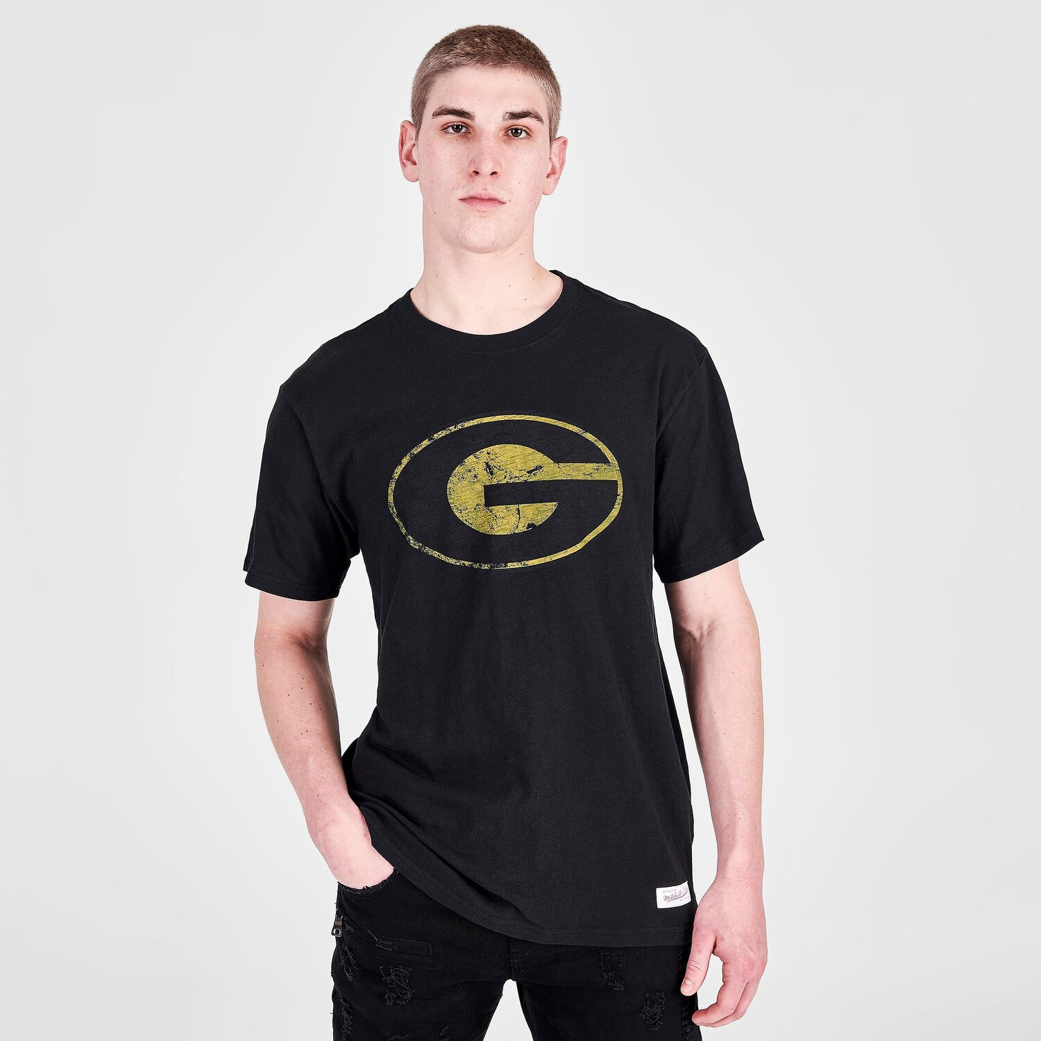 

Мужская футболка с коротким рукавом Mitchell & Ness Legendary Slub Grambling State University, черный