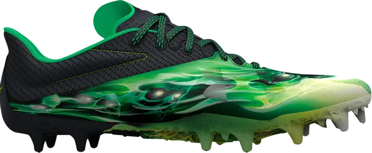 

Бутсы Under Armour Blur Smoke MC LE Slime, черный