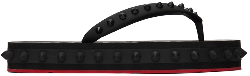 

Черные сандалии на плоской подошве Loubi Christian Louboutin