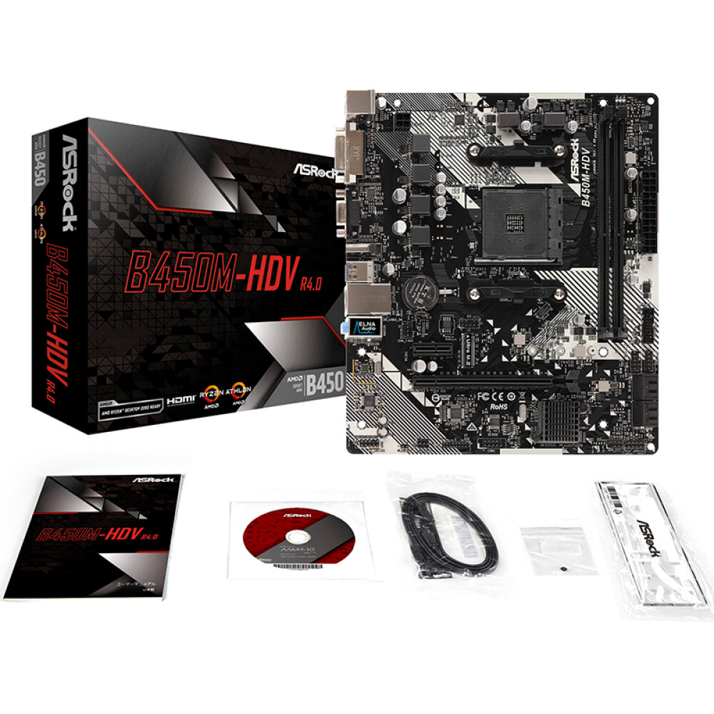 Материнская плата ASRock B450M-HDV R4.0 – купить из-за границы через сервис  «CDEK.Shopping»