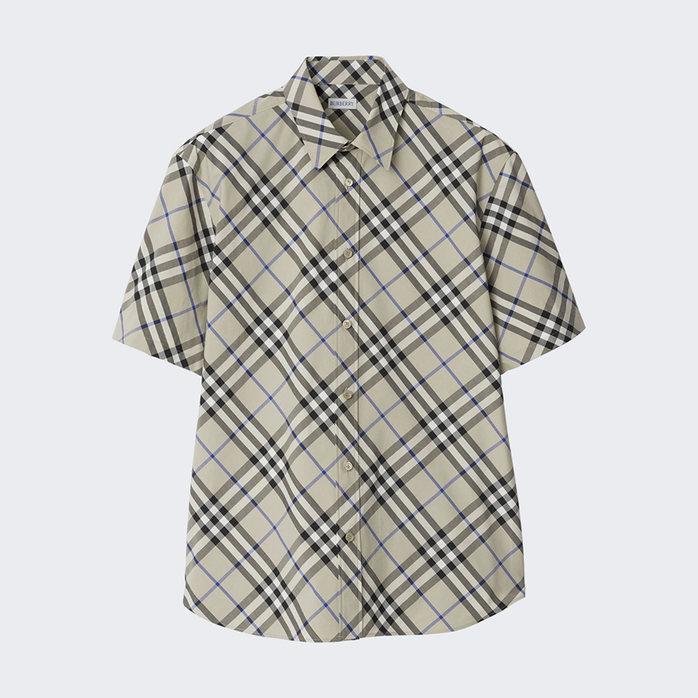 Рубашка Burberry Essentials Short-Sleeve, светло-коричневый рубашка oxford short sleeve superdry розовый