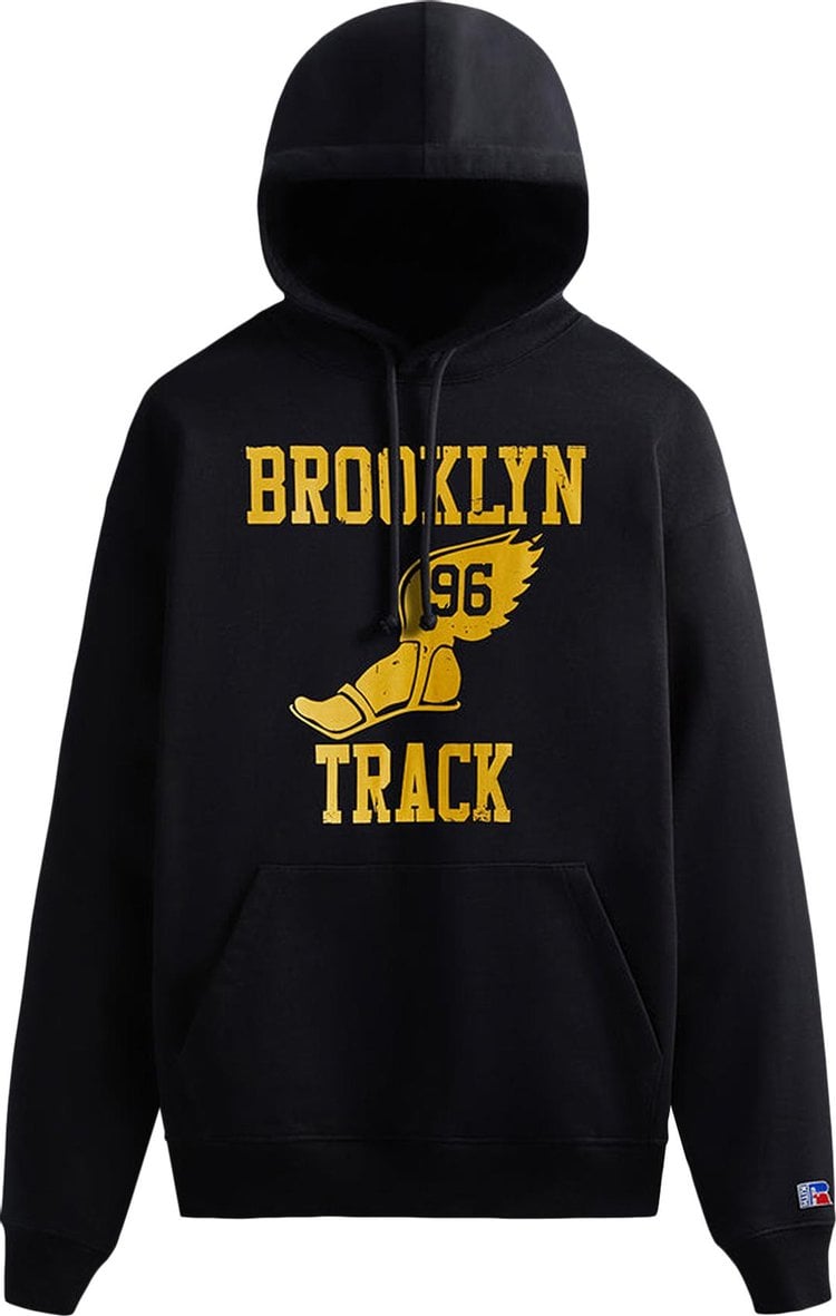 Худи Kith x Russell Athletic For CUNY Brooklyn College Track Vintage Hoodie 'Black', черный - фото