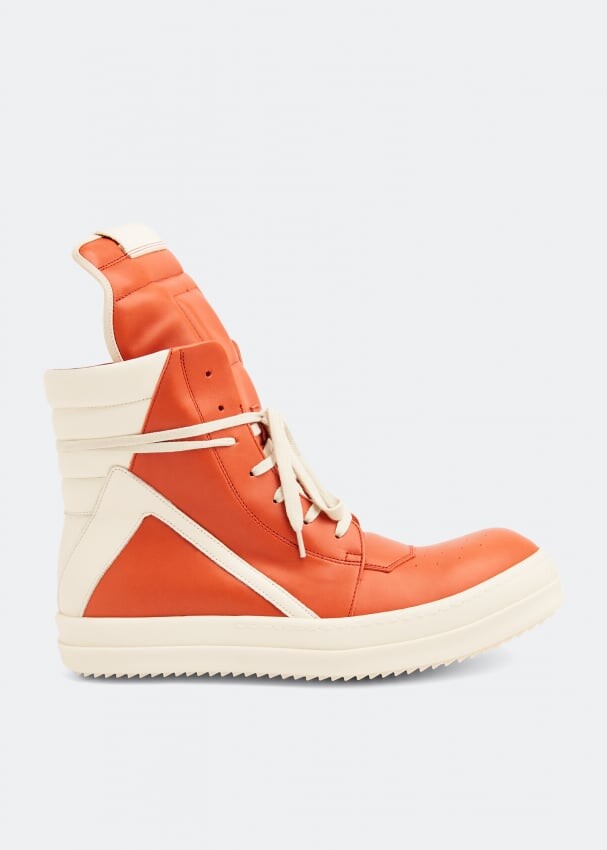 

Кроссовки RICK OWENS Geobaskets high-top sneakers, оранжевый